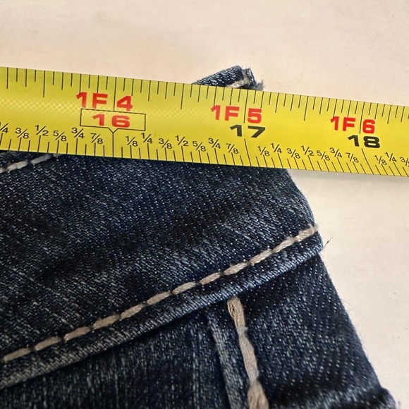 Jag Jeans Mid-Rise Bootleg Stretch Women’s Jeans Size 16 Embroidered Pockets - Picture 12 of 13